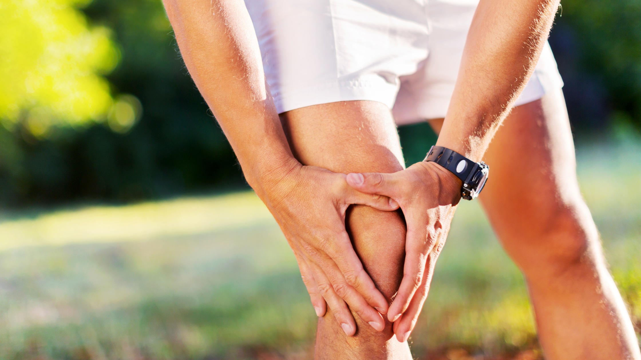 man with knee arthritis